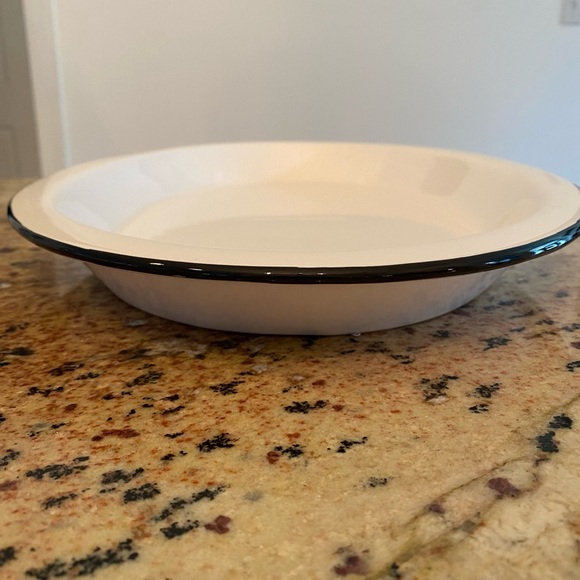 Magnolia Black Rim Ceramic Oval Platter - Picture 6 of 7